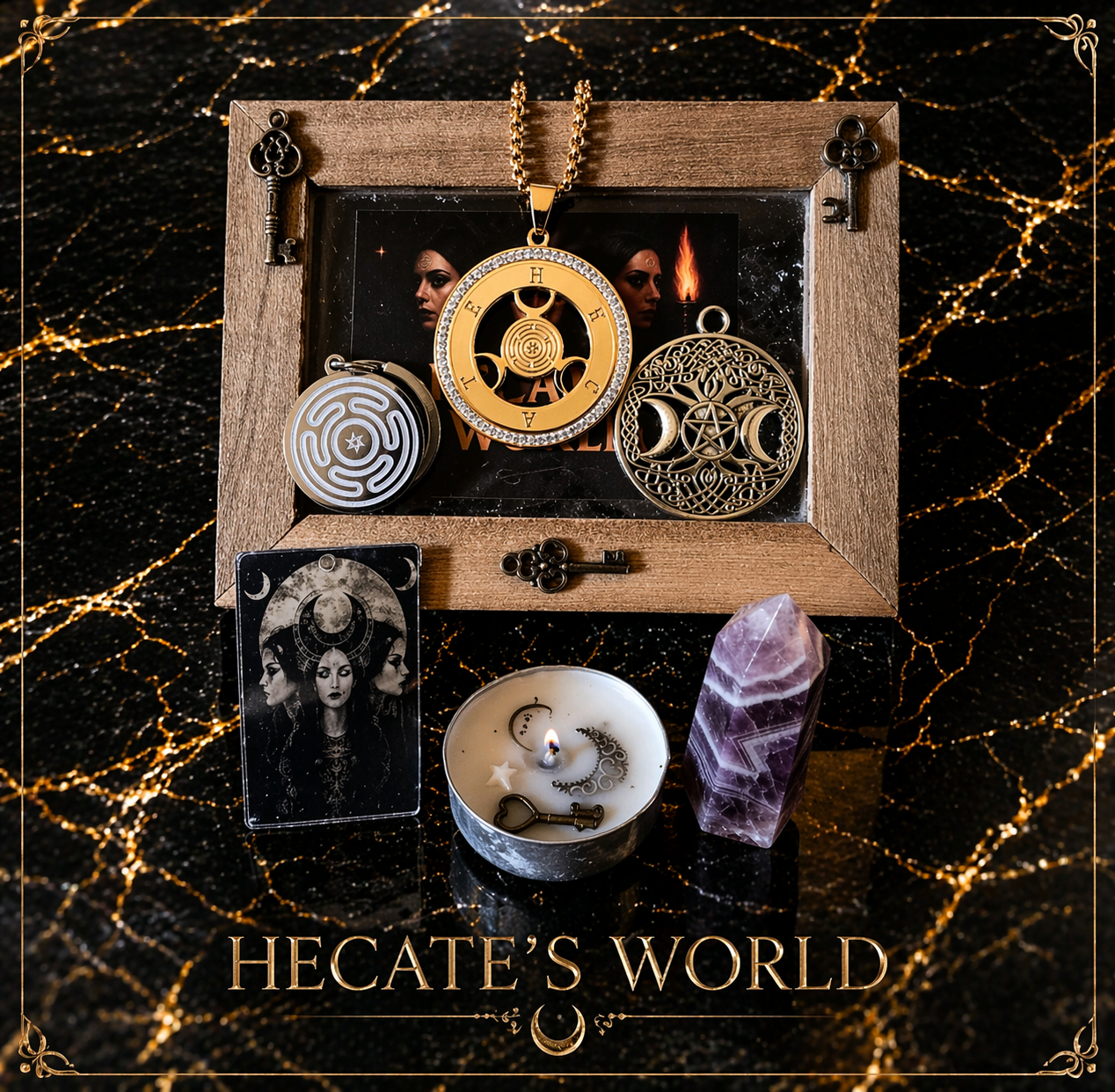 Agua Florida Ritual de Hécate (30 ml) · Mini Altar Portátil · Edición Limitada